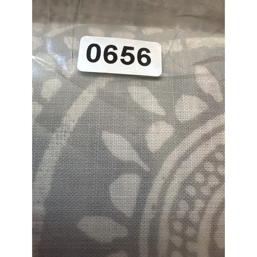 Pottery Barn Dot Medallion Reversible Duvet Cover Full Queen Gray White New